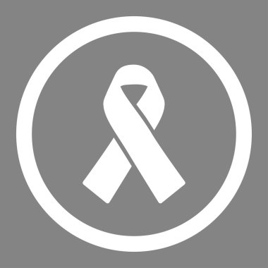 Dayanışma kurdele daire içinde vektör simgesi