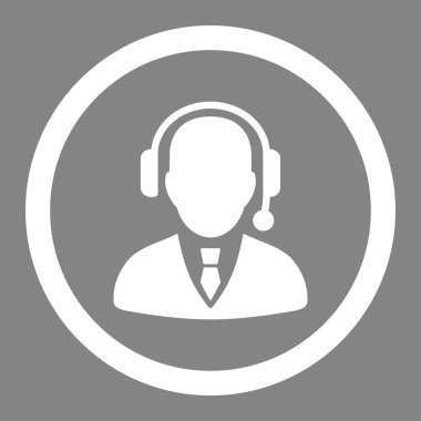 Yöneticisi yuvarlak vektör simgesi