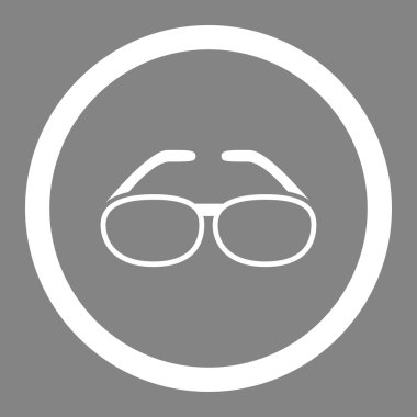 Gözlük yuvarlak vektör simgesi