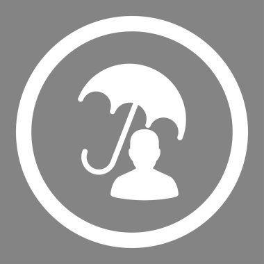 İstemci bakım daire içinde vektör simgesi