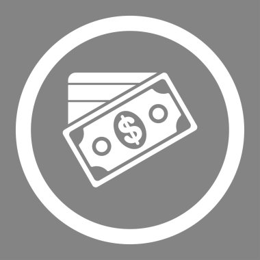 Para yuvarlak vektör simgesi