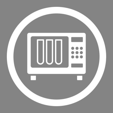 Sterilizatör yuvarlak vektör simgesi