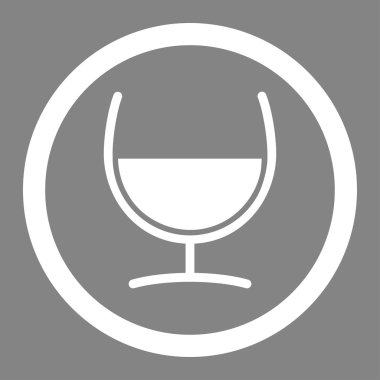 Çare cam daire içinde vektör simgesi