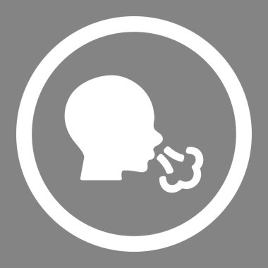 Vektör simge hapşırma daire içine alınmış