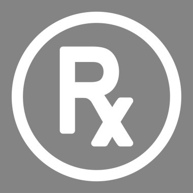 Reçete sembolü yuvarlak vektör simgesi