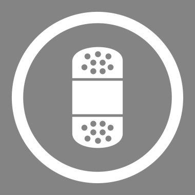 Daire içinde vektör simge alçı