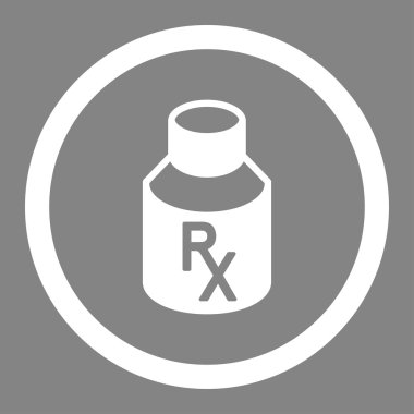 Alış irsaliyesi Phial daire içinde vektör simgesi