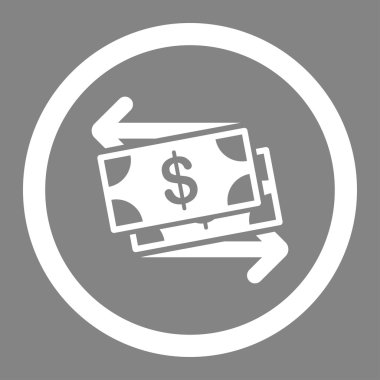 Döviz vektör simge yuvarlak