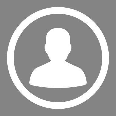 Portre daire içinde vektör simgesi