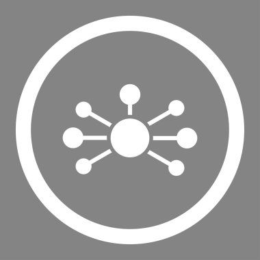 İlişkileri yuvarlak vektör simgesi