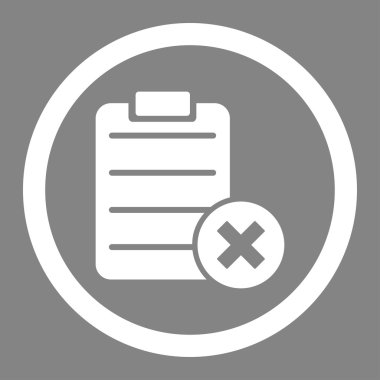 Form yuvarlak vektör simge reddetmek