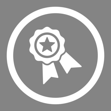 Kalite damgası yuvarlak vektör simgesi