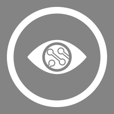 Akıllı Lens daire içinde vektör simgesi