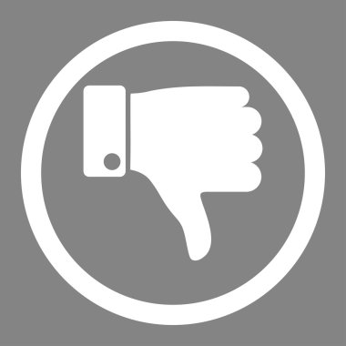 Daire içinde vektör simgesi parmak