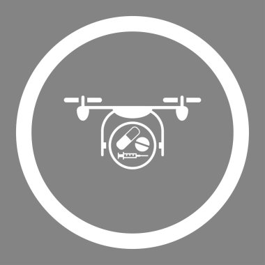 Medication Air Copter Rounded Vector Icon