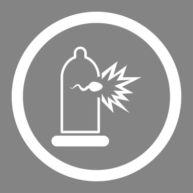 Sperm Escape Circled Vector Icon