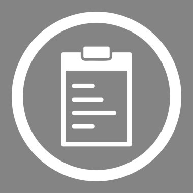 Pad metin yuvarlak vektör simgesi