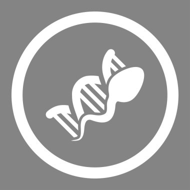 Sperm çoğaltma yuvarlak vektör simgesi