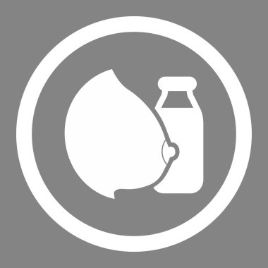 Mother Milk Circled Vector Icon