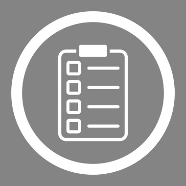 Daire içinde vektör simge listesi