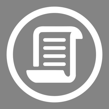 Kağıt rulo yuvarlak vektör simgesi