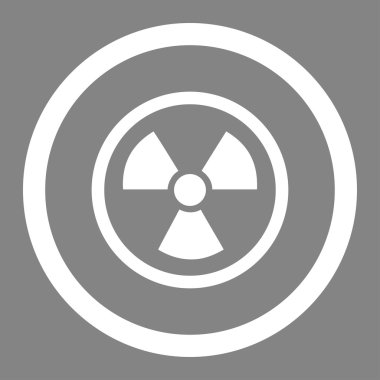 Radyasyon tehlike daire içinde vektör simgesi