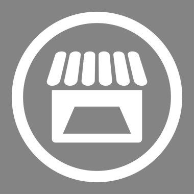 Mağaza daire içinde vektör simgesi