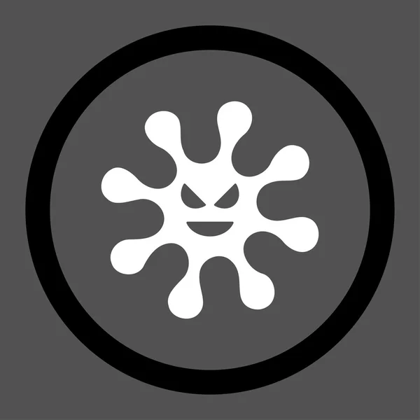 Dangerous Bacteria Rounded Vector Icon — 图库矢量图片