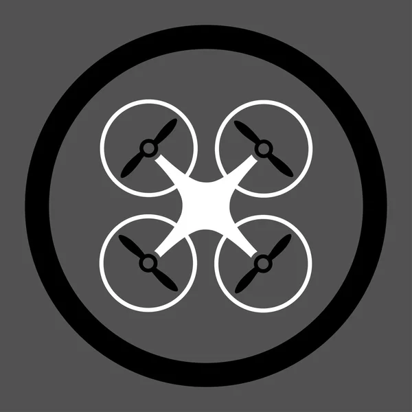 Icona vettoriale cerchiata nanocopter — Vettoriale Stock