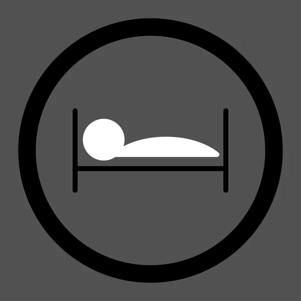 Client Bed Rounded Vector Icon — 图库矢量图片