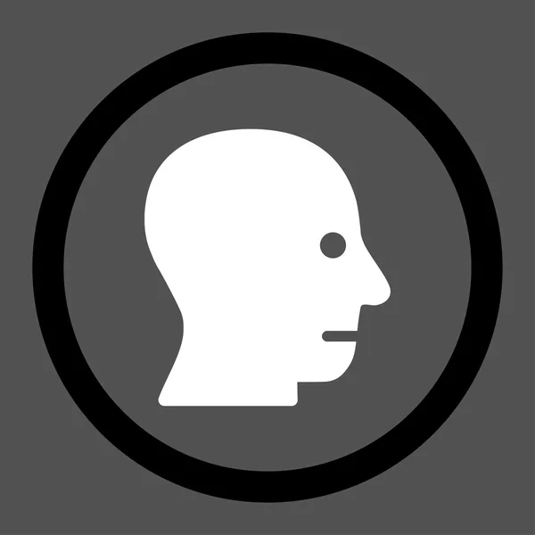 Client Head Circled Vector Icon — 图库矢量图片