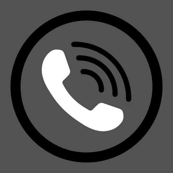 Telephone Call Rounded Vector Icon — Stock Vector