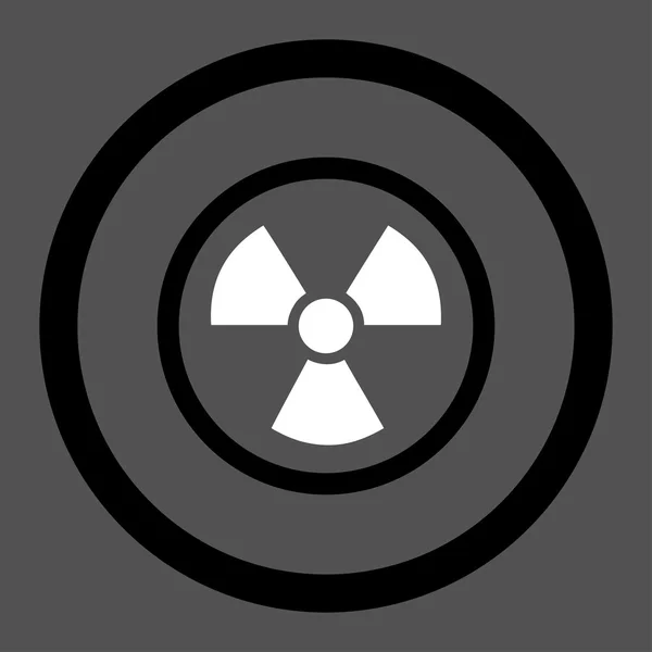 放射線の危険は、ベクトルのアイコンを囲まれて — ストックベクタ