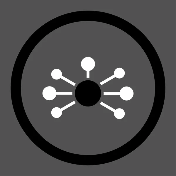 Relations Circled Vector Icon — Stock vektor