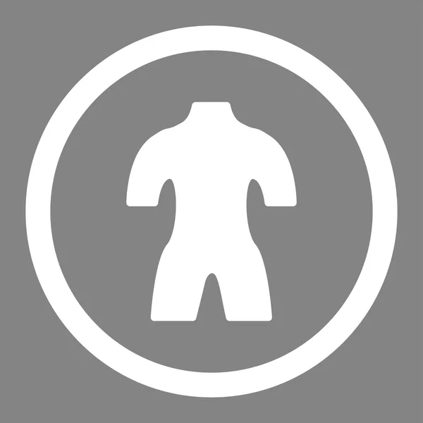 Icona vettoriale cerchiata corpo — Vettoriale Stock