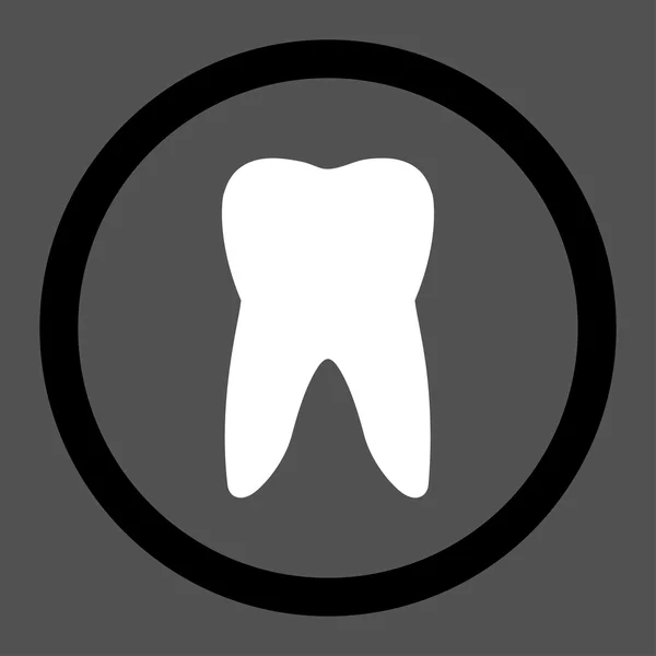 Tooth Circled Vector Icon — Wektor stockowy