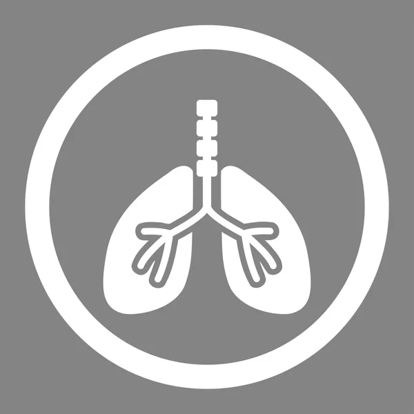 呼吸システムの丸みを帯びたベクトル アイコン — ストックベクタ