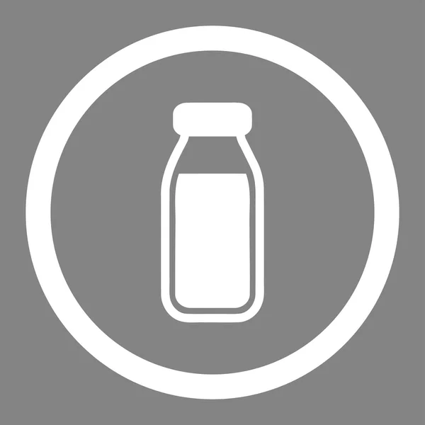 Icono vectorial circular de botella completa — Archivo Imágenes Vectoriales