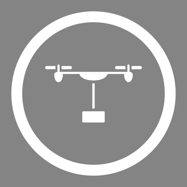 Drone Shipment Circled Vector Icon — Stock vektor