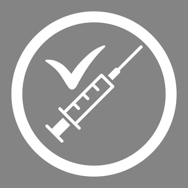 Történik-vakcinázás lekerekített Vector Icon — Stock Vector