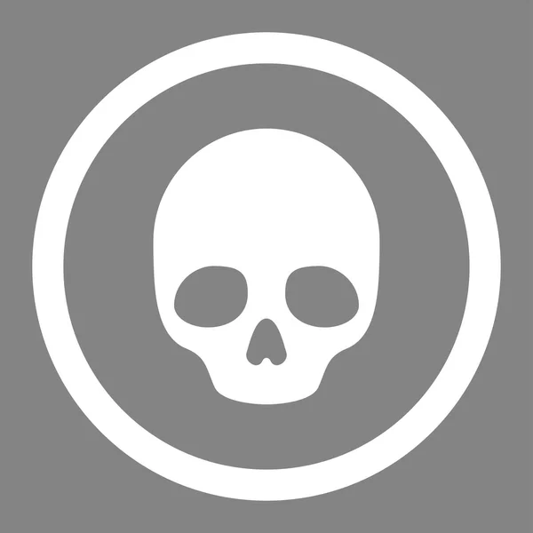 Icona vettoriale cerchiata della morte — Vettoriale Stock