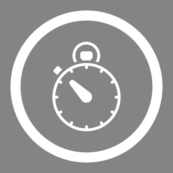 Stopwatch afgeronde Vector Icon — Stockvector