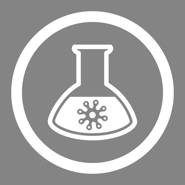 Microorganism Analysis Rounded Vector Icon — ストックベクタ