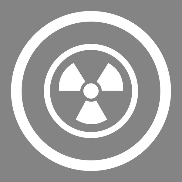Radyasyon tehlike daire içinde vektör simgesi — Stok Vektör