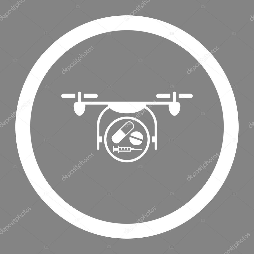 Medication Air Copter Rounded Vector Icon