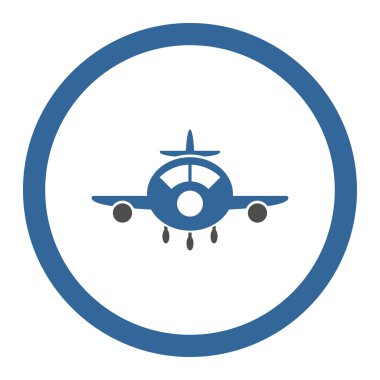 Plane Rounded Vector Icon
