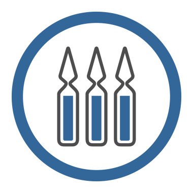 Ampul daire içinde vektör simgesi