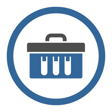 Analiz yuvarlak vektör simgesi