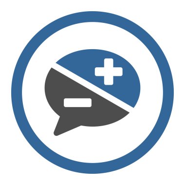 Bağımsız değişkenler yuvarlak vektör simgesi