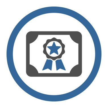 Award Diploma Circled Vector Icon